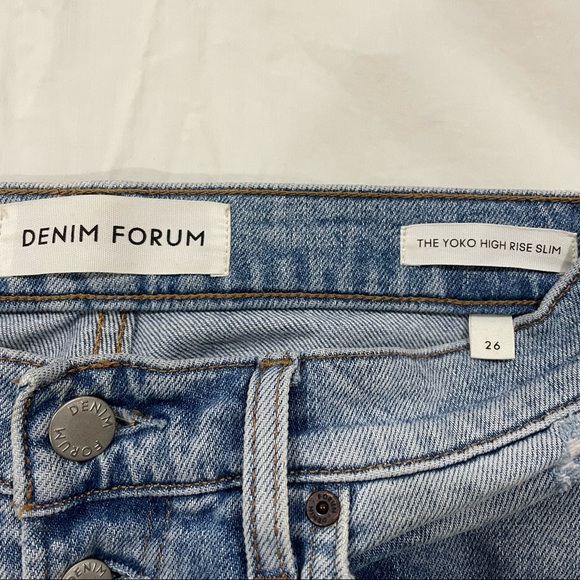 【Artrizia】Denim Forum High Rise Slim Jeans - Picture 7 of 7